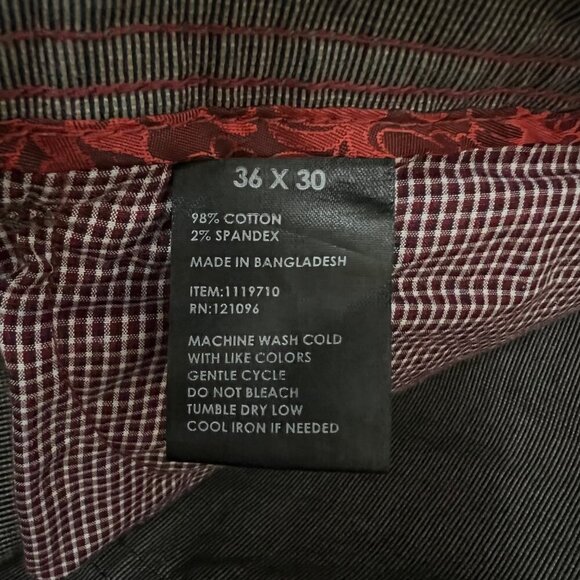 Brown TruTemp 365 Stretch Straight Preppy Office Chino Pants Men Size 36 - Picture 2 of 9